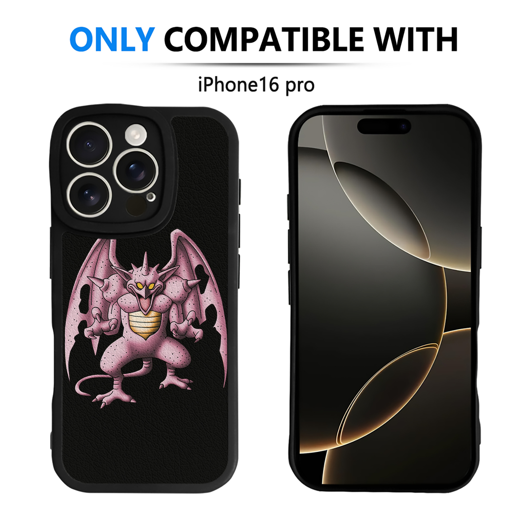 （画像用） ドラゴンクエスト Doragon Kuesuto Dragon Quest 【iPhone 16シリーズ対応】シリコンスマホケース（レザー調） 材質：シリコン